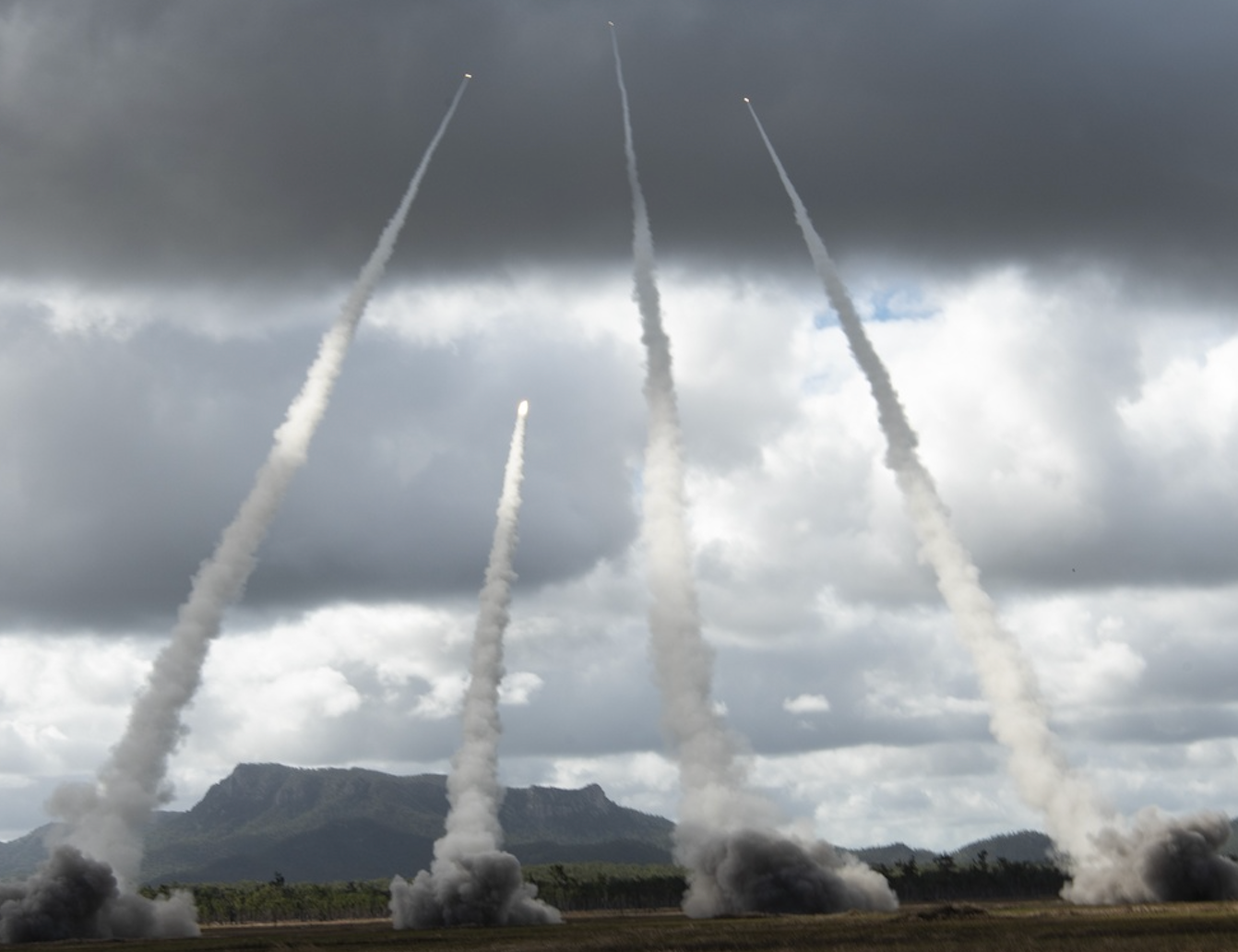 A live-fire demonstration is performed during Exercise Talisman Sabre 2019