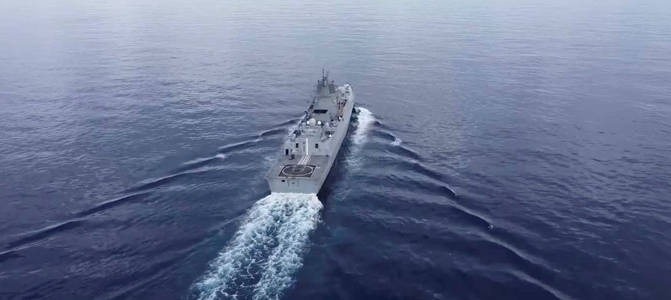 A still image from video released by the Russian Defence Ministry shows what it said to be frigate 'Admiral of the Fleet of the Soviet Union Gorshkov'
