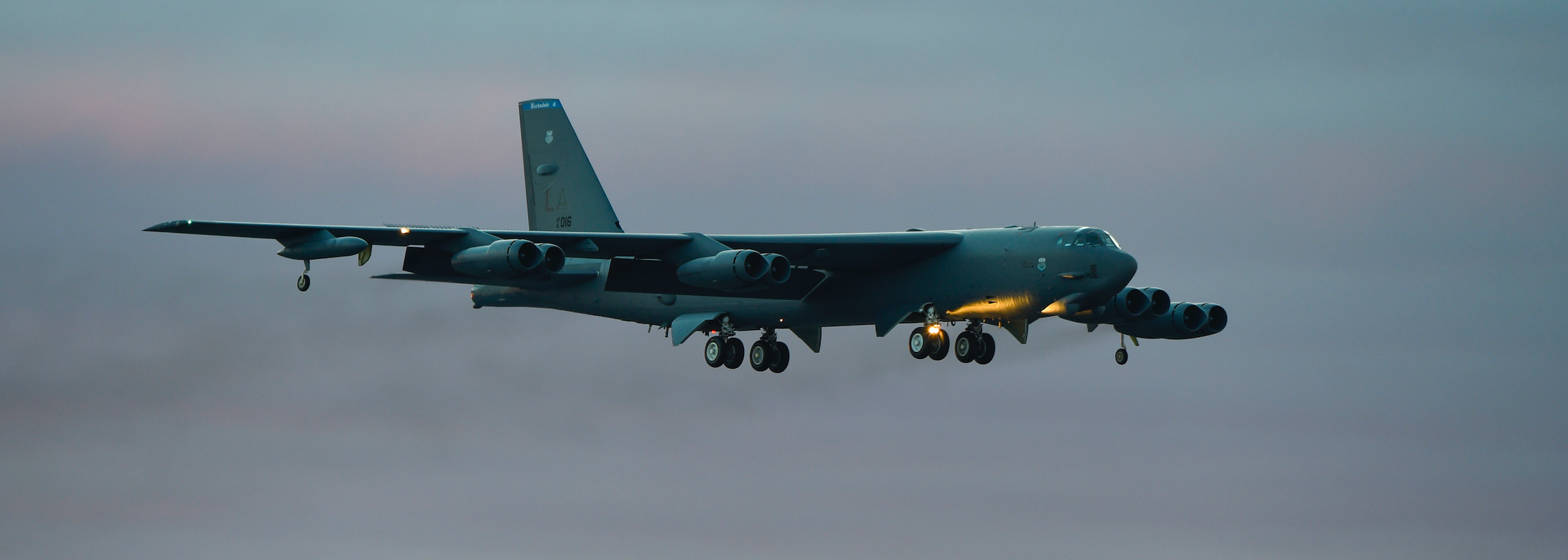 A B-52 Stratofortress, 2nd Bomb Wing, participates in Vigilant Shield 15 at 5 Wing Goose Bay, Newfoundland and Labrador, Canada
