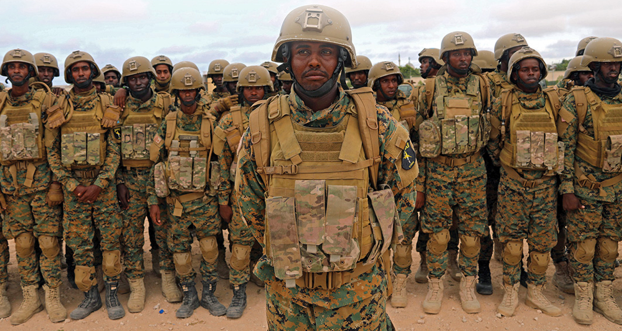 Somali military officers attend a training program offered by the United Arab Emirates