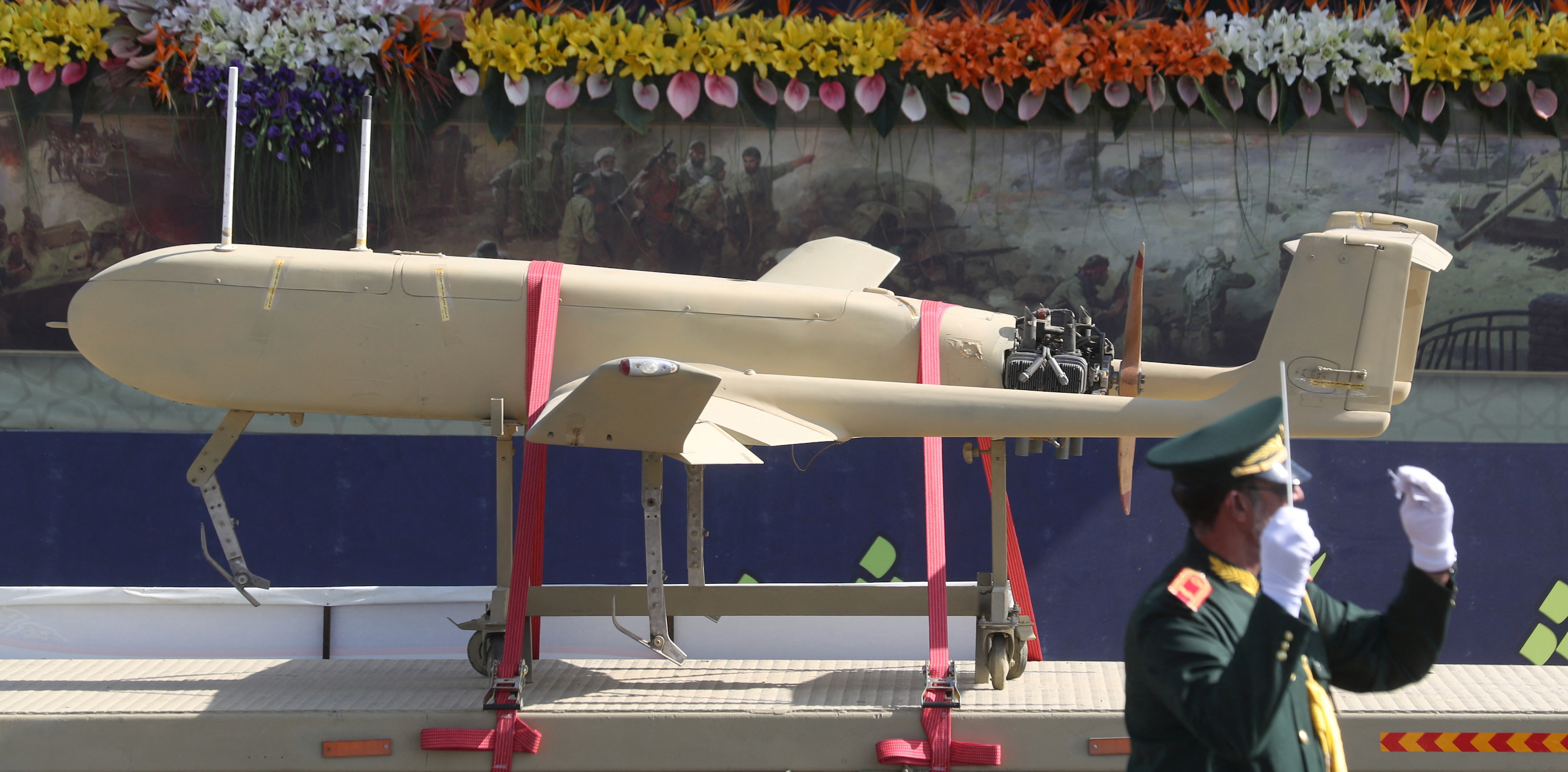 Iran parades new “longest-range” drone on Iran-Iraq war anniversary, state media reports