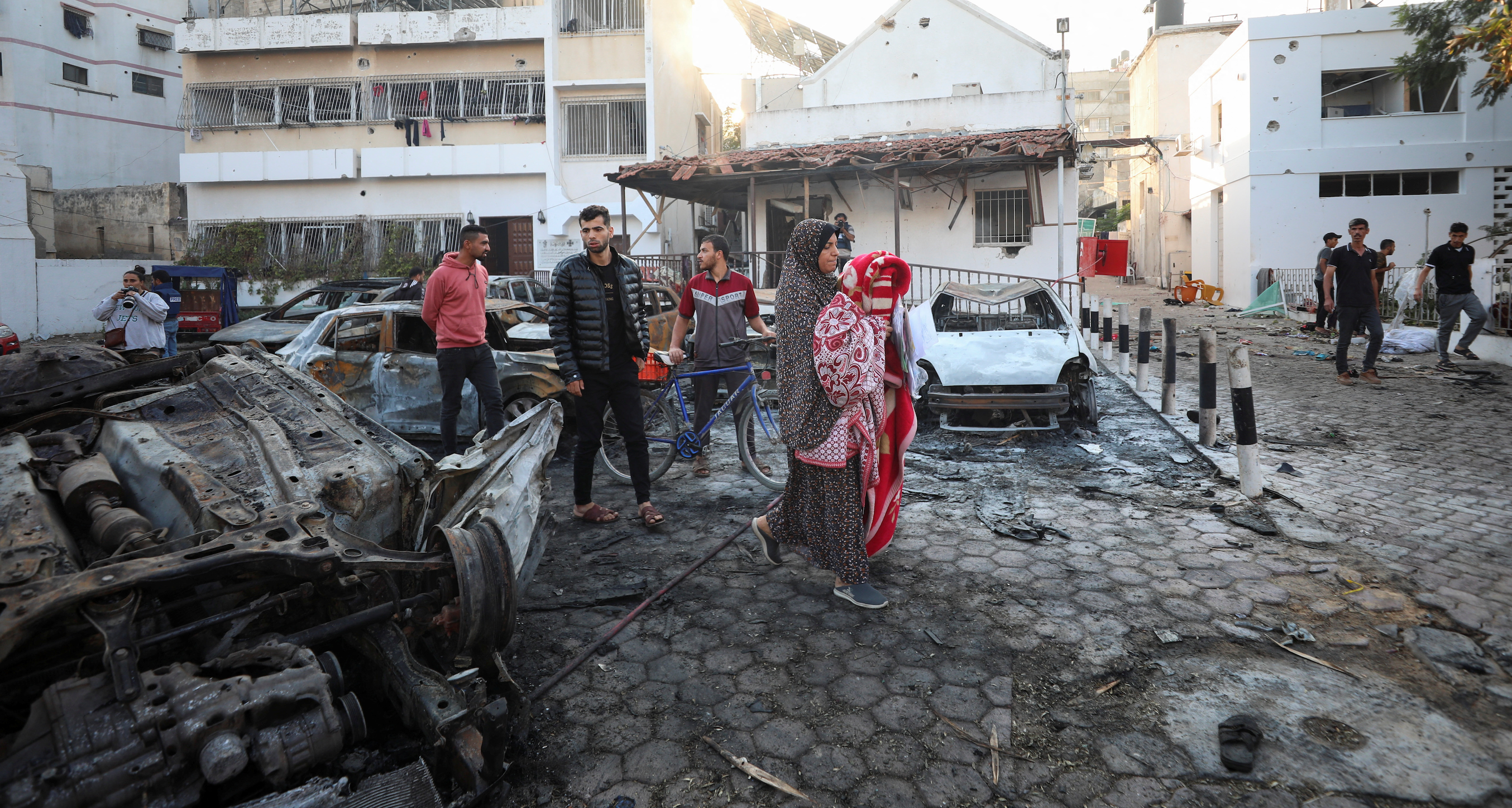 Israel military steps up denial it hit Gaza hospital, says building undamaged