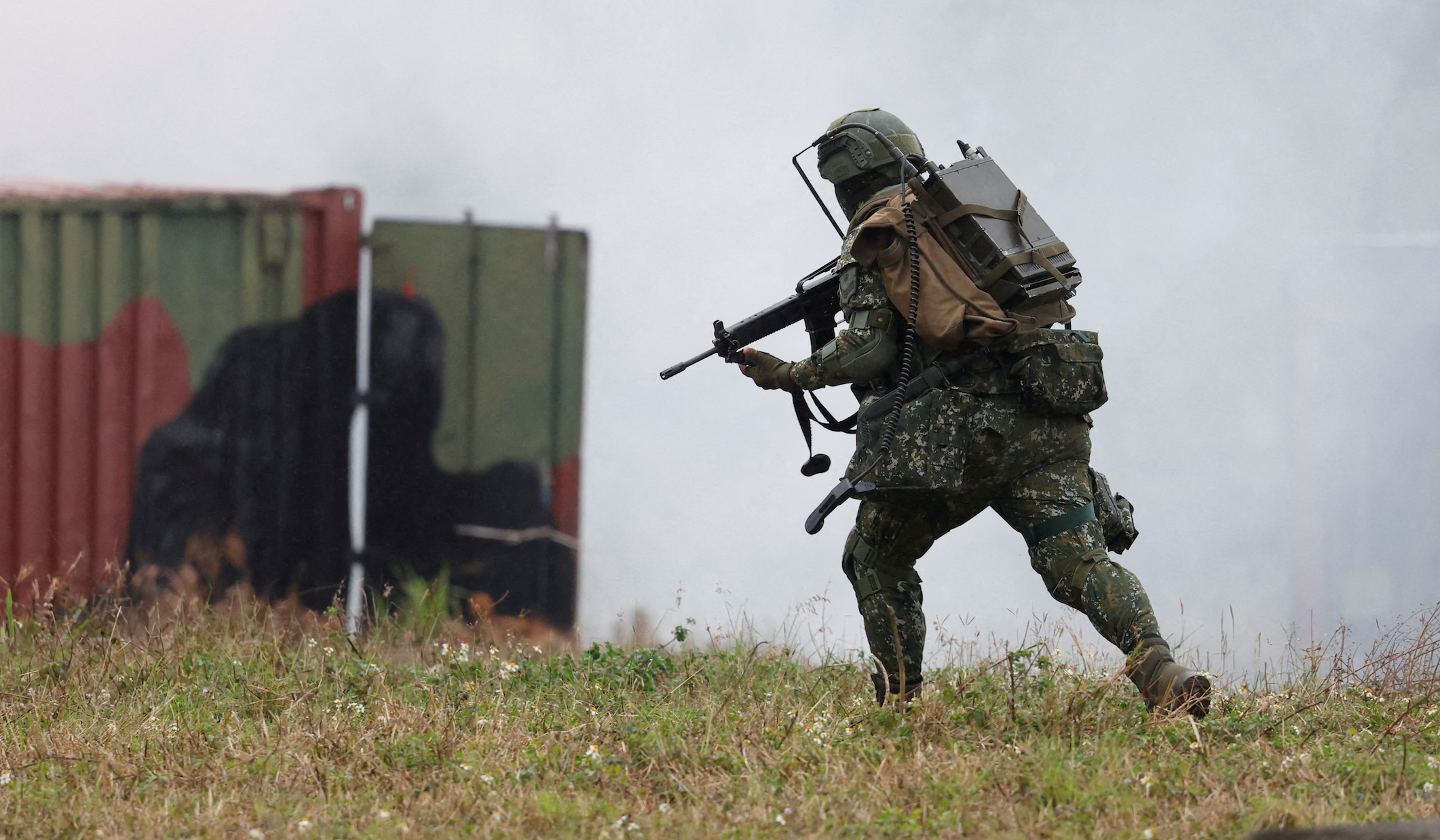 Taiwan military simulates China turning drills into an attack