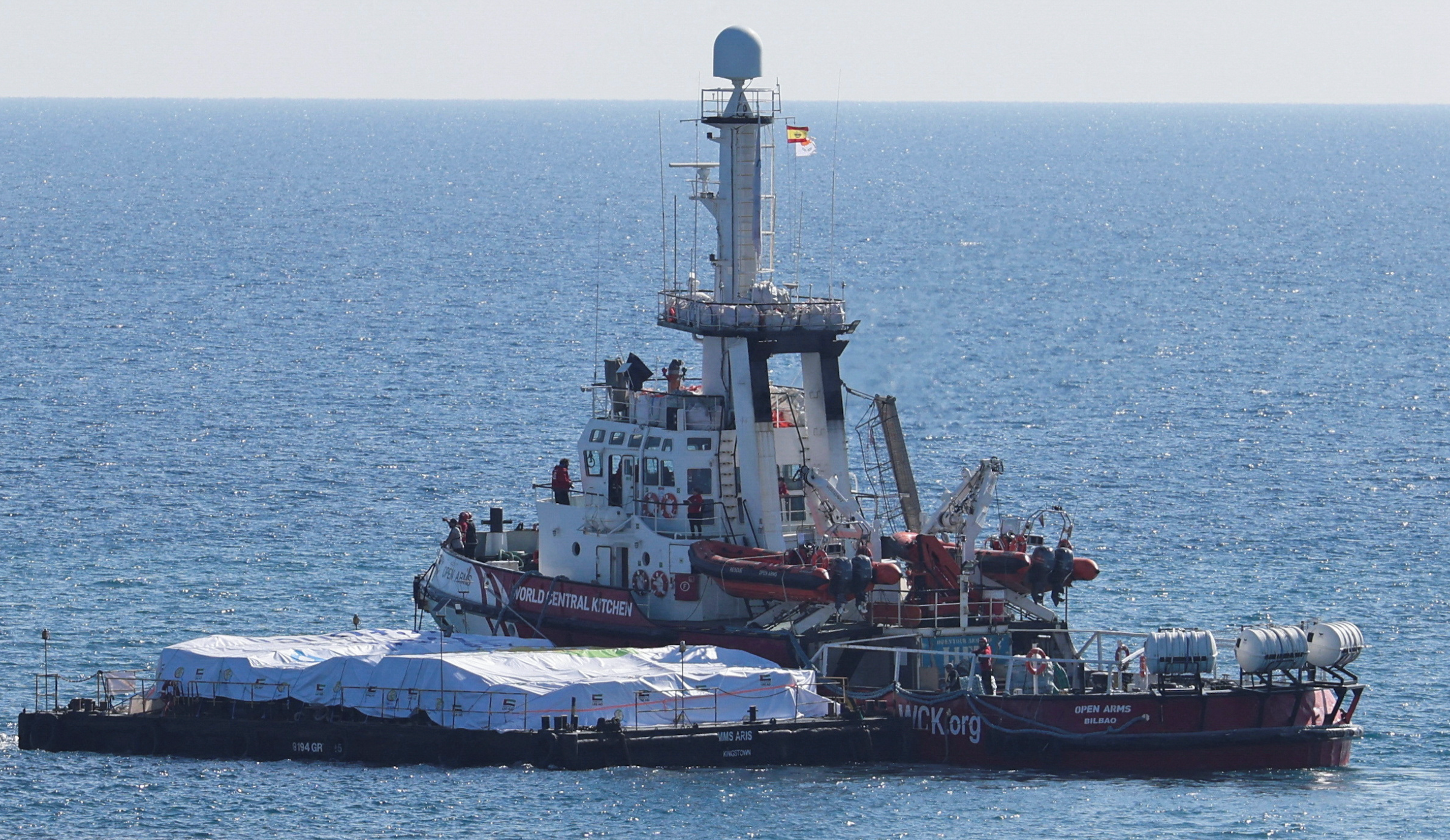 First Gaza aid ship leaves Cyprus as Palestinians on brink of famine