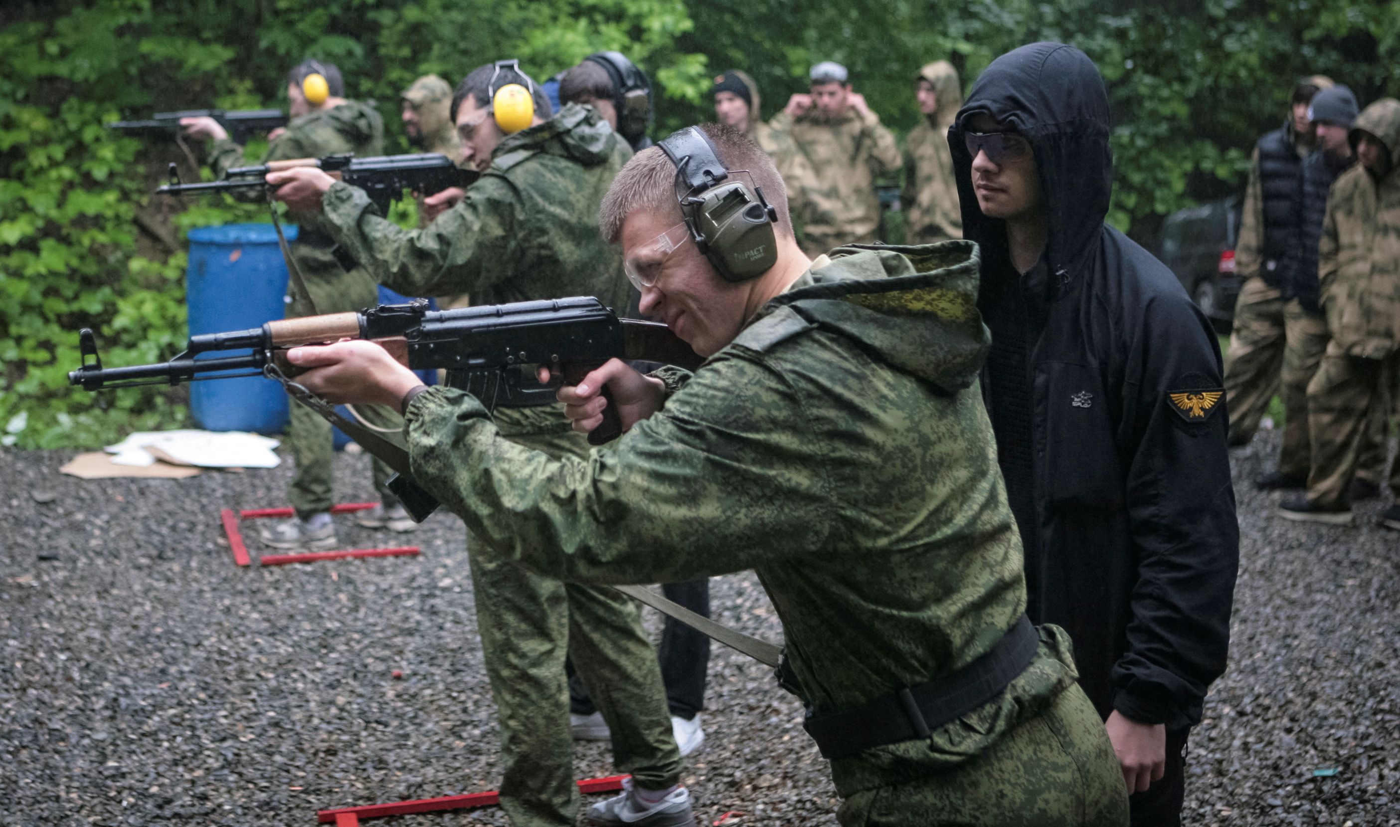 In Russia at war, kids swap classroom for shooting range