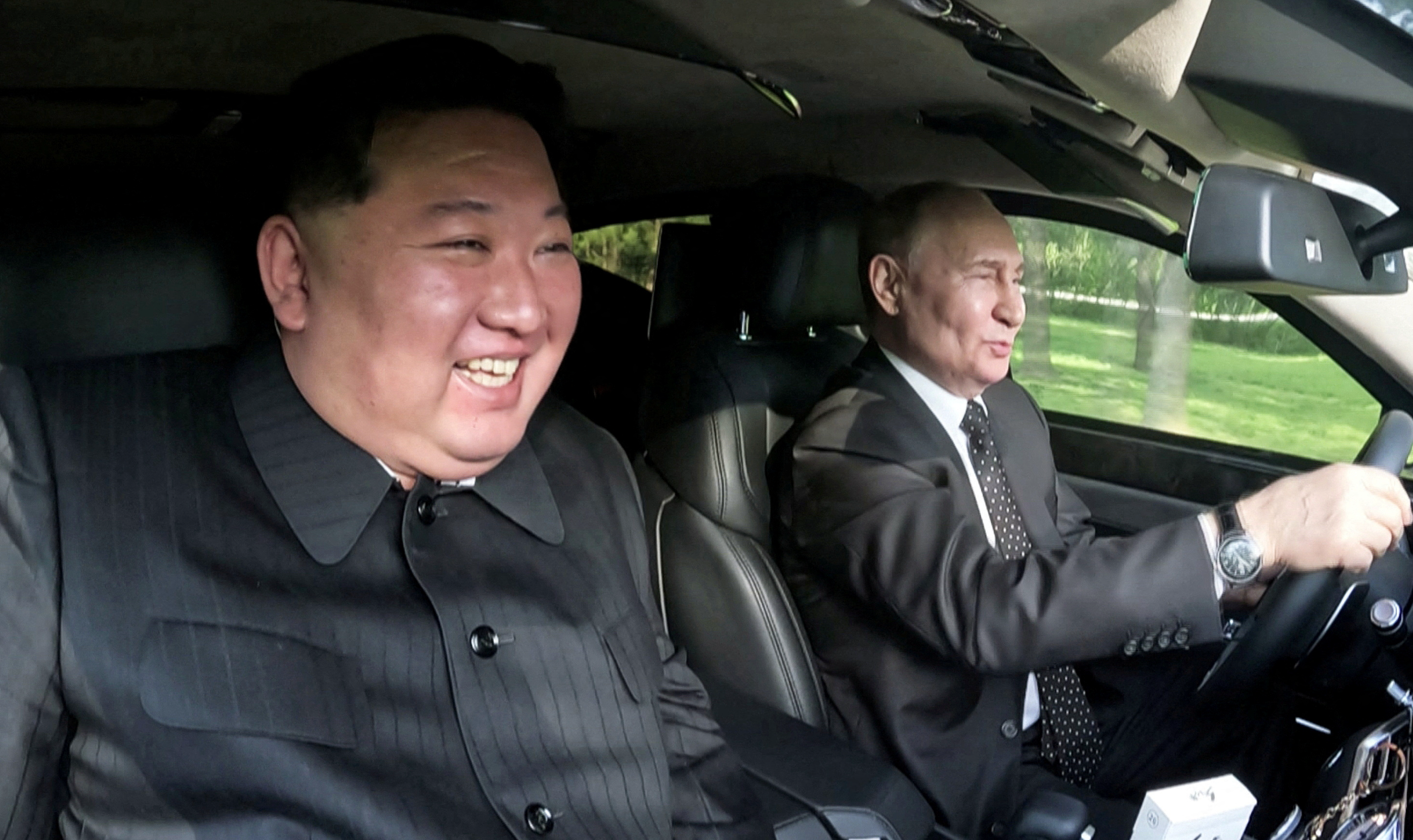 Firm making car that Putin gifted Kim uses SKorean parts, customs records show