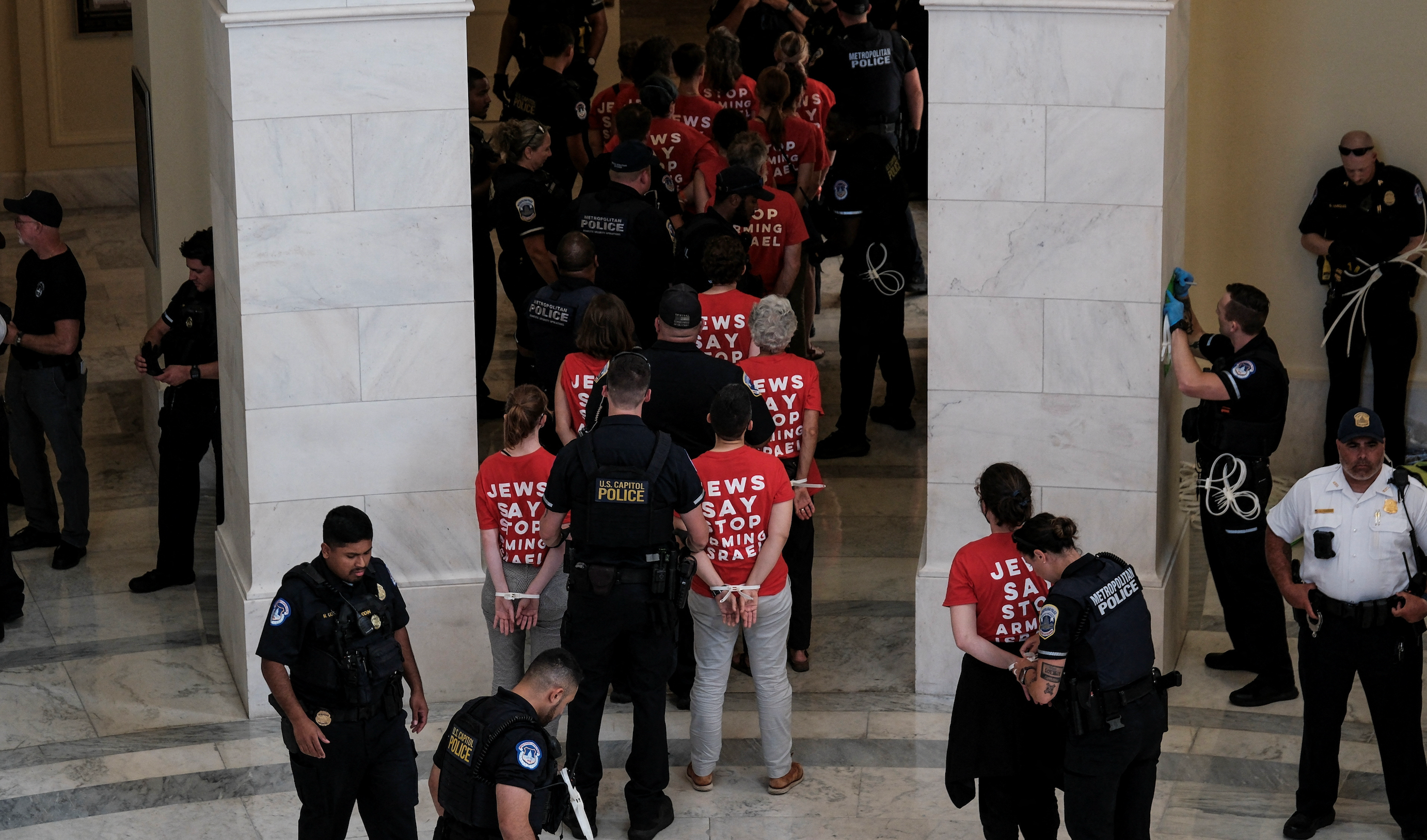 Protests and politics as Israel's Netanyahu addresses US Congress