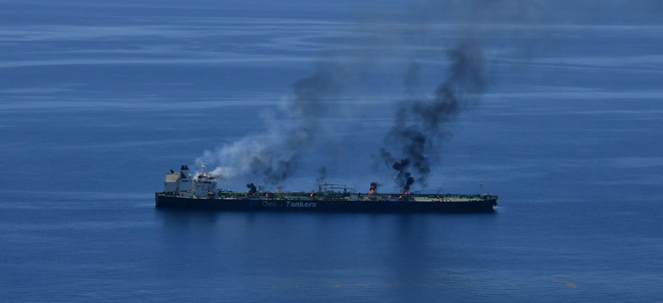 Greek-flagged ship on fire since Aug 23 after Houthi attack, EU naval mission says