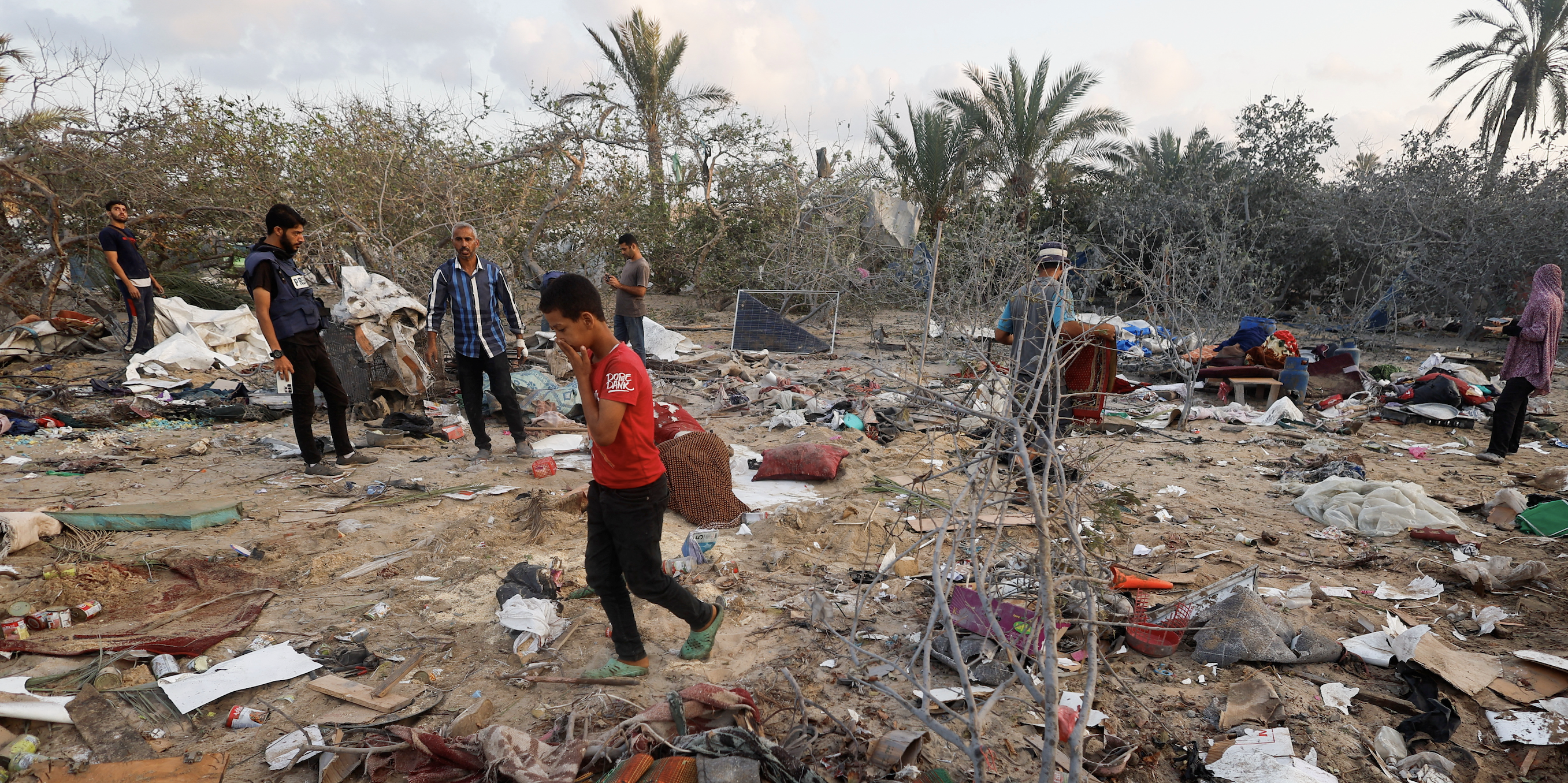 Israel strikes tent camp in Gaza safe zone, dozens reported killed or wounded