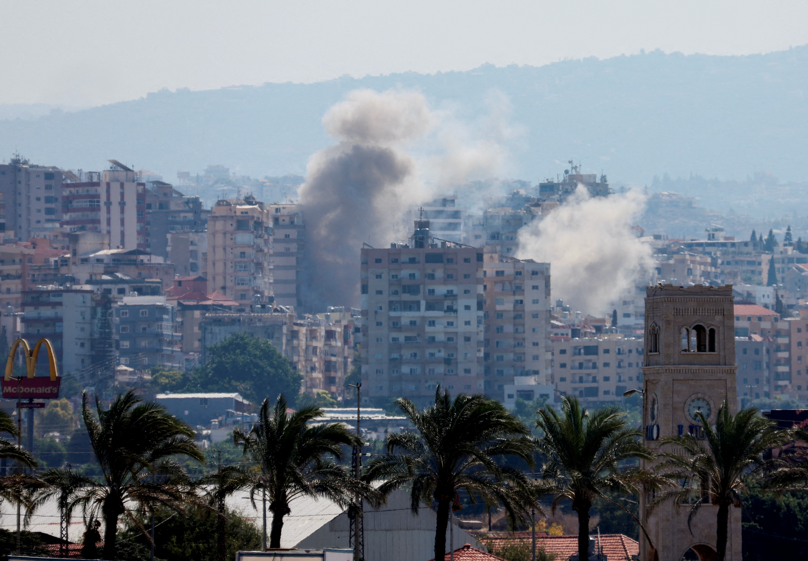 Israeli warplanes hit Lebanon again as Hezbollah takes aim at central Israel