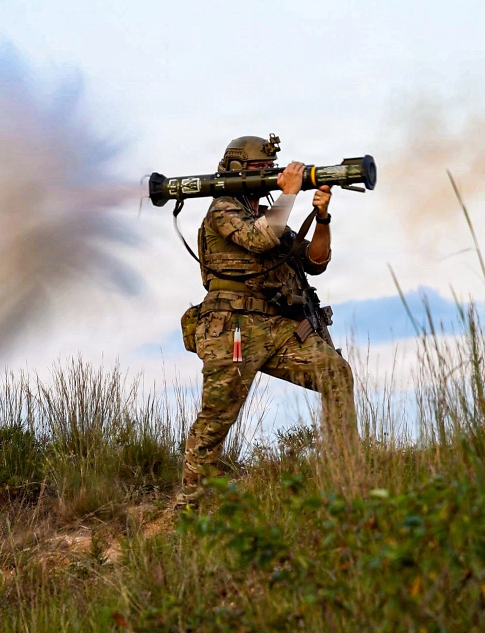 U.S. Army Green Beret assigned to 5th Special Forces Group fires an anti-armor rocket launcher during live-fire training at Camp Grayling, Michigan, Aug. 4, 2026. A new GAO report says DoD still faces resource challenges as it expands monitoring of