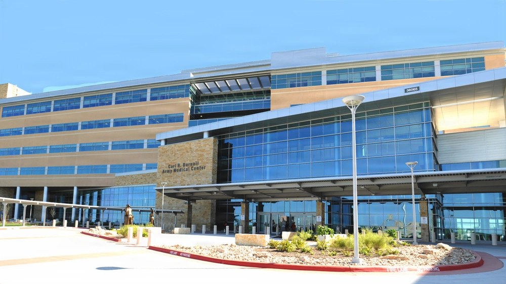 Carl R. Darnall Army Medical Center at Fort Hood, Texas, where Maj. Blaine McGraw previously worked as an OB-GYN. McGraw now faces a March 2027 court-martial in a case involving 93 alleged victims. (U.S. Army photo by Frank Minnie)