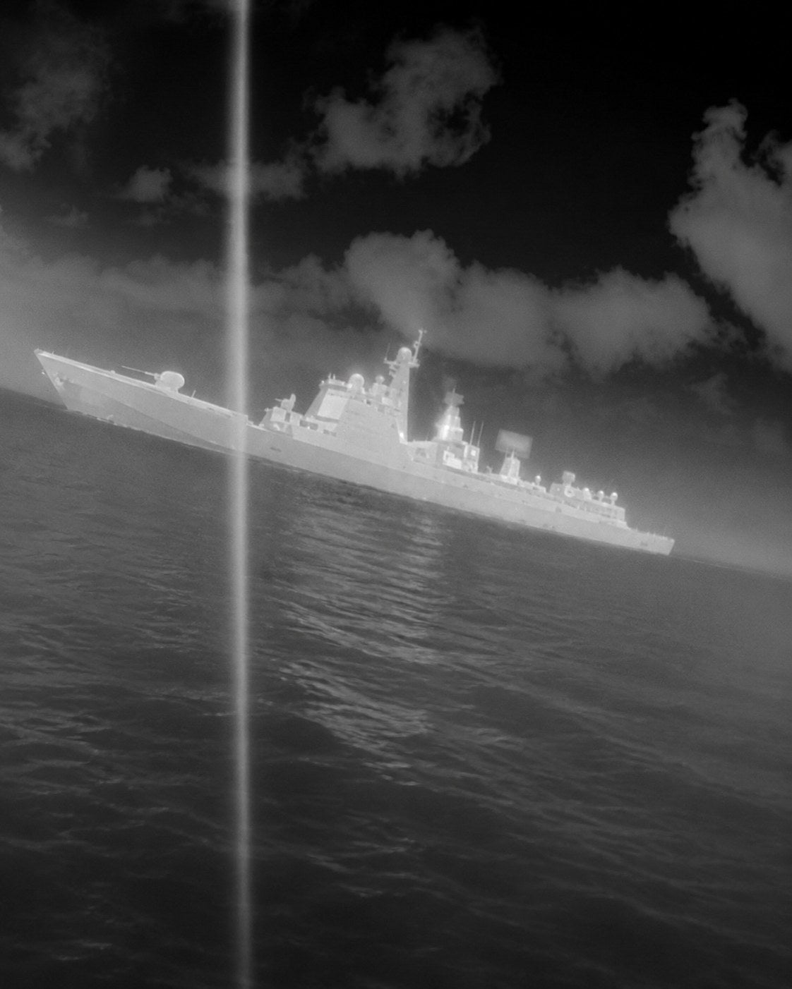 A Seasats Lightfish drone captured video of a Chinese Type 052D destroyer in the Philippines' exclusive economic zone.