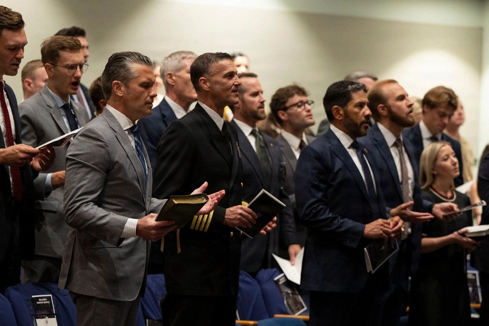 Defense Secretary Pete Hegseth at the Pentagon in Washington. Pentagon investigators reportedly subjected roughly 50 Joint Staff members to polygraph examinations in August as part of an investigation into leaks involving classified information about
