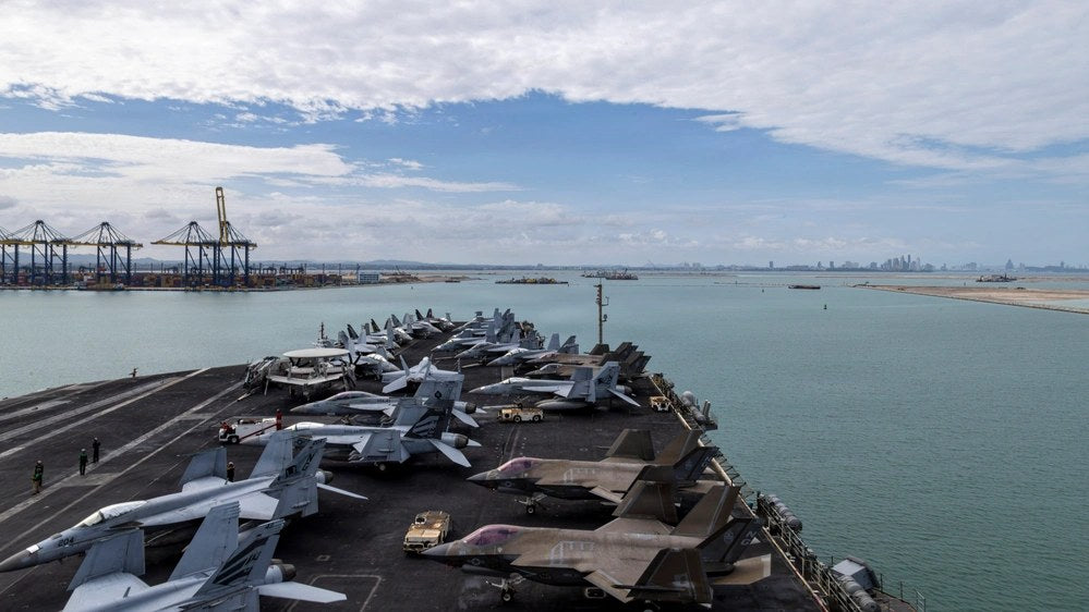 USS Abraham Lincoln arrives in Laem Chabang, Thailand, Sept. 2, 2026, for its first port call in 265 days. The carrier departed Thailand four days later and returned to operations in the U.S. 7th Fleet area. (U.S. Navy photo by Seaman Gage Thomas)