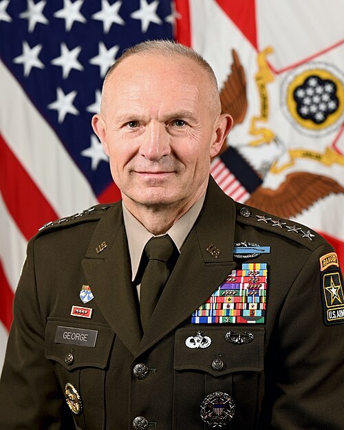 Gen. Randy A. George, former U.S. Army chief of staff, photographed at the Pentagon in August 2022. According to CBS News, George warned of missile-defense shortages potentially lasting through 2030 before his removal by Defense Secretary Pete Hegseth in