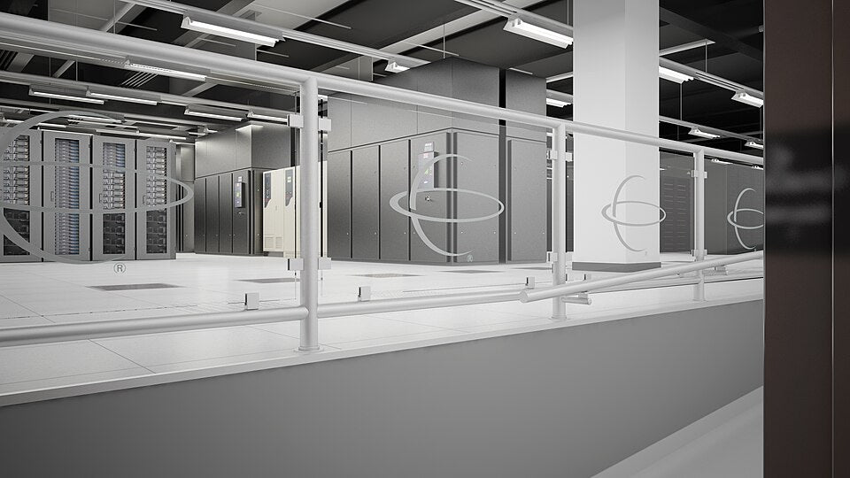 Illustrative file photo. Server racks operate inside a CyrusOne data center in Carrollton, Texas. Gov. Greg Abbott has paused new state permits for data centers while regulators review electricity use, water demand and grid impacts from more than 474