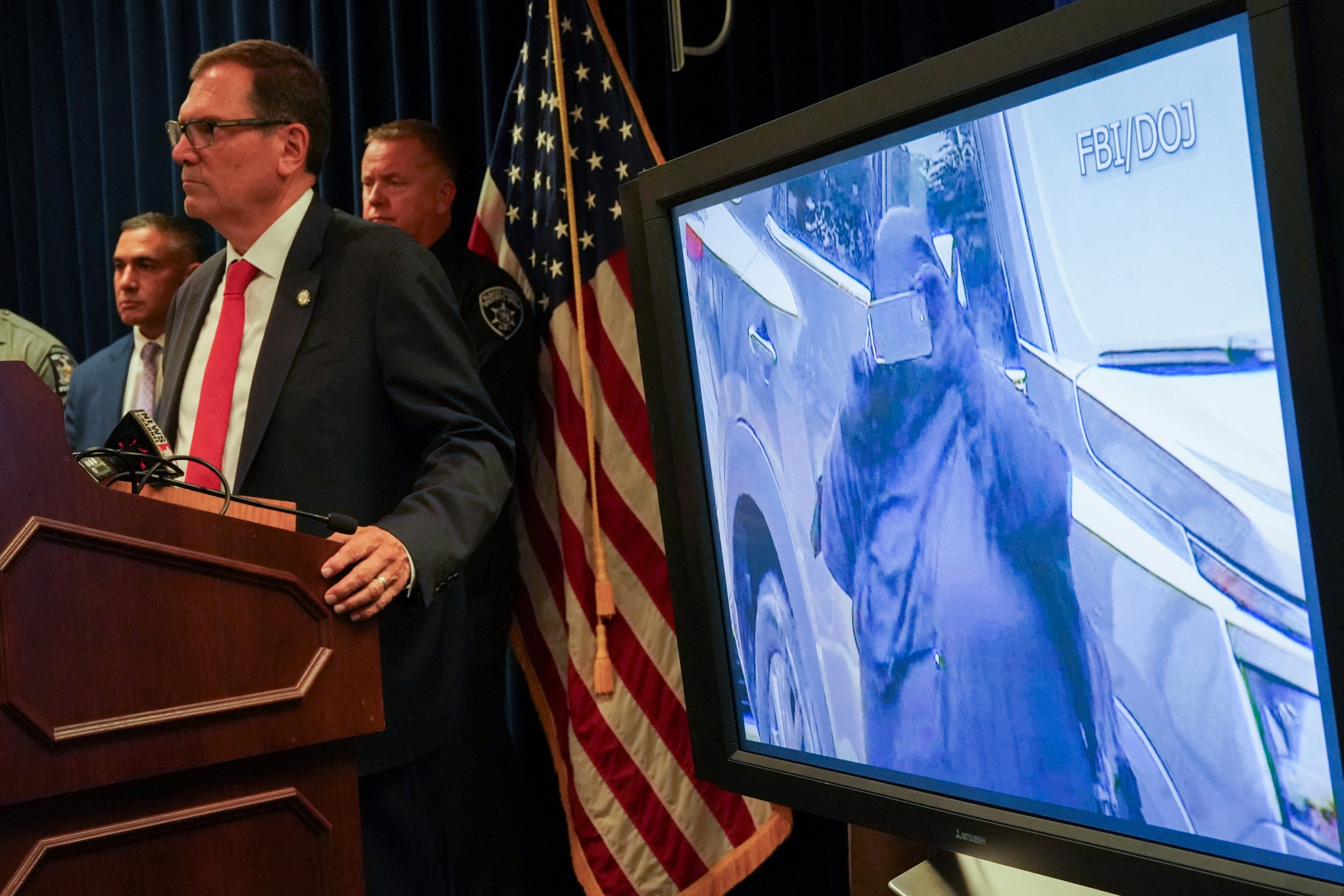 First Assistant U.S. Attorney John A. Sarcone III speaks during a press conference to announce the arrest of a woman accused of plotting to attack the New York State Capitol building in Albany, at the U.S. Courthouse in Albany, New York, U.S., August 20,