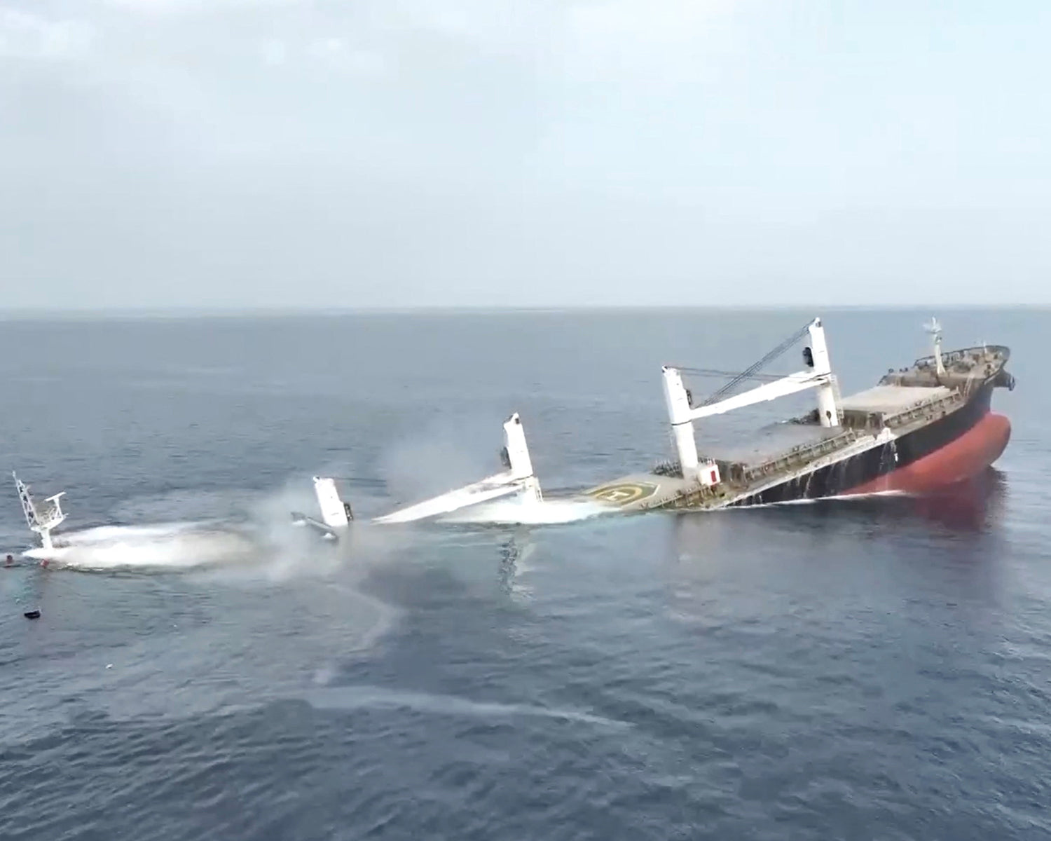 Rescuers save four more survivors from Houthi-struck ship in Red Sea, 11 still missing