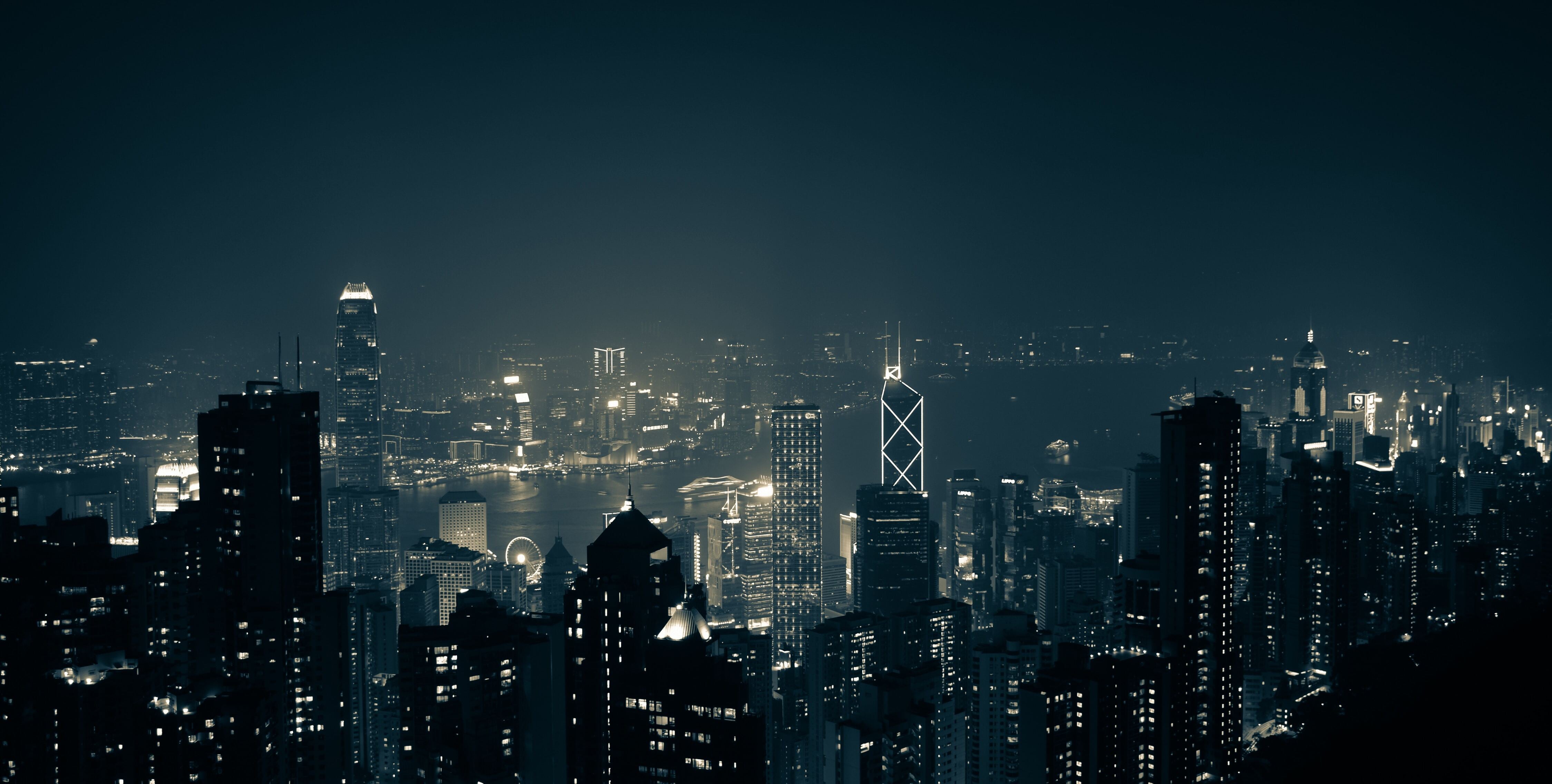 Hong Kong city skyline 