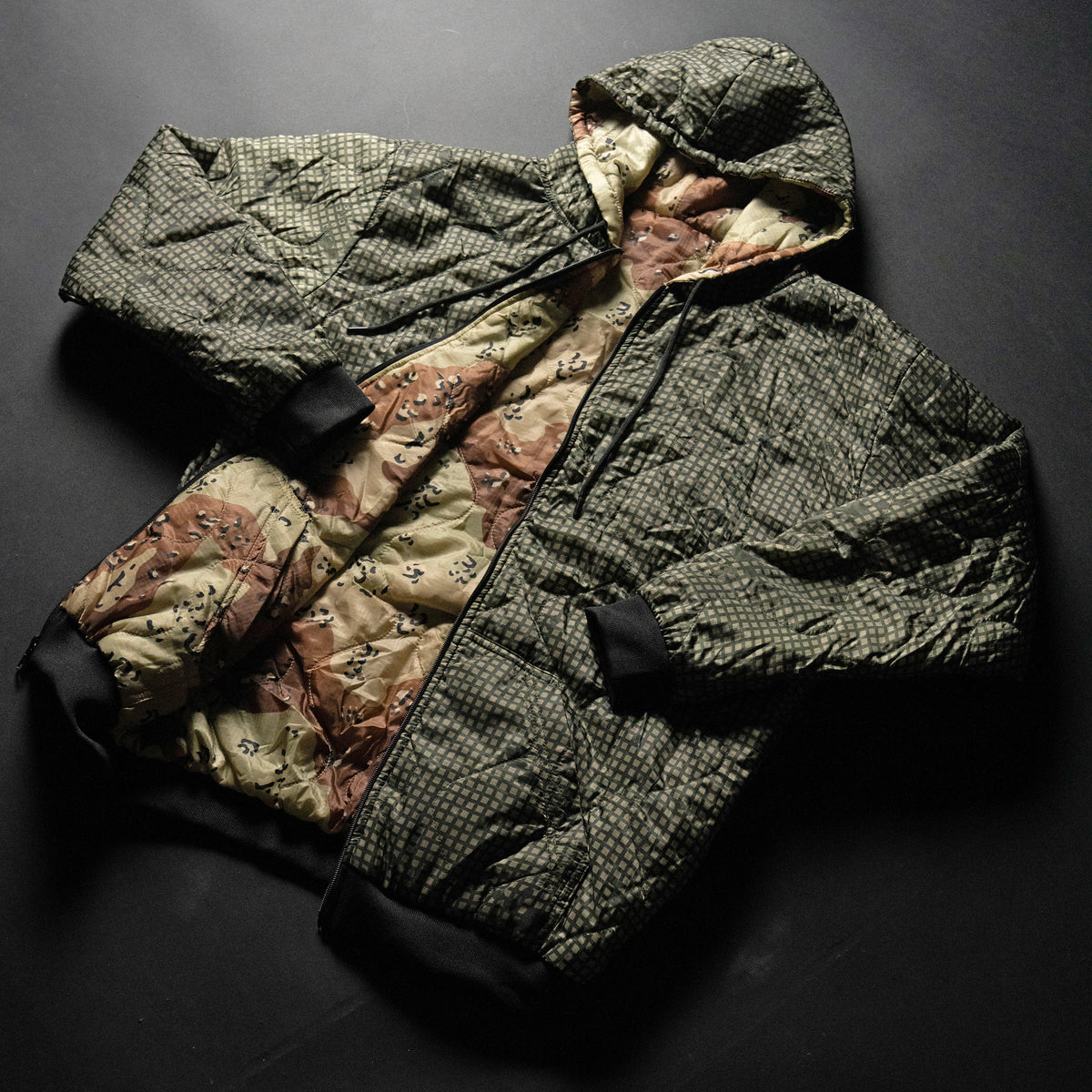 DNC & Chocolate Chip Camo Reversible Zip-Up Woobie Hoodie | OAF 