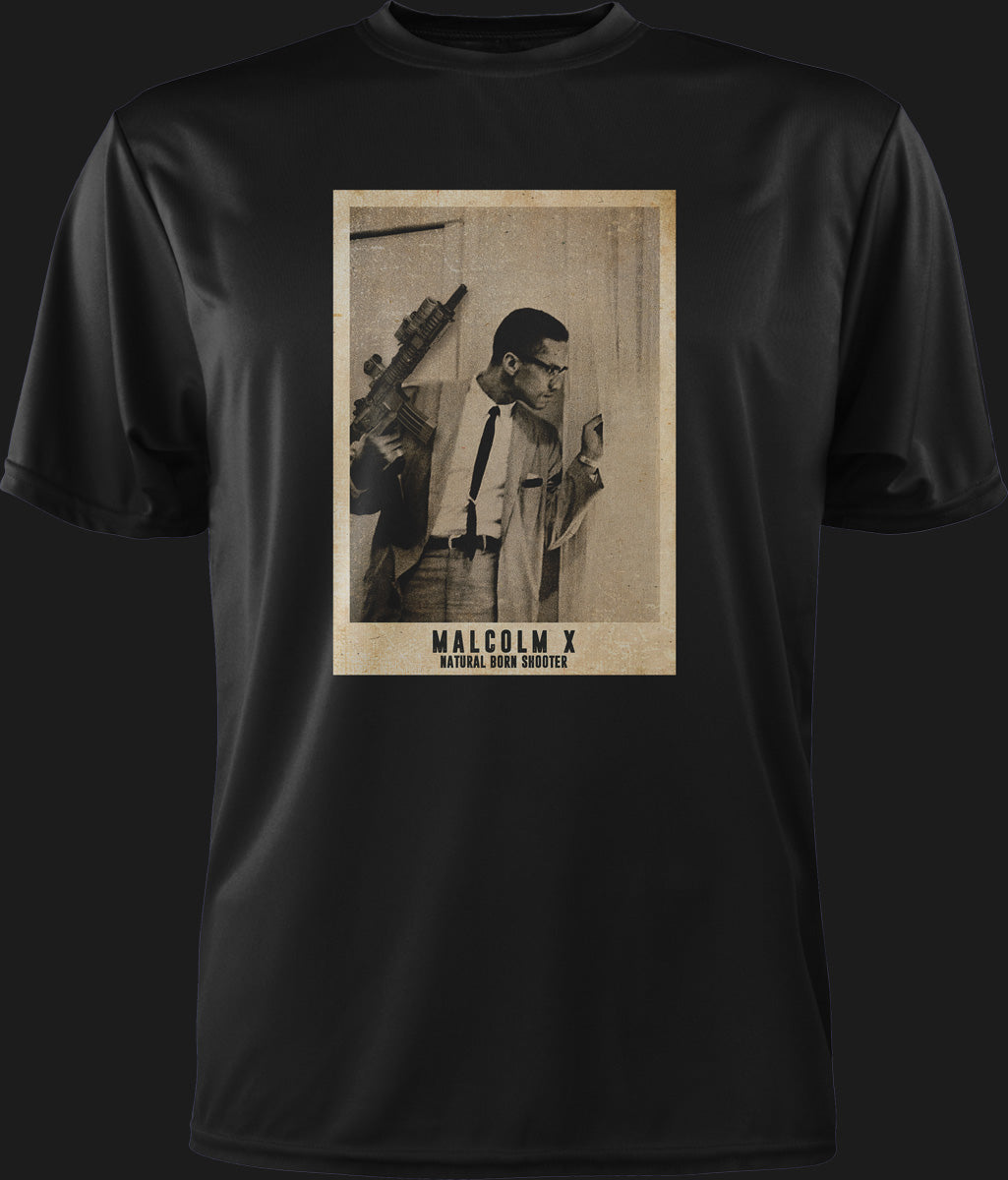 Natural Born Shooters: Malcolm X Tee