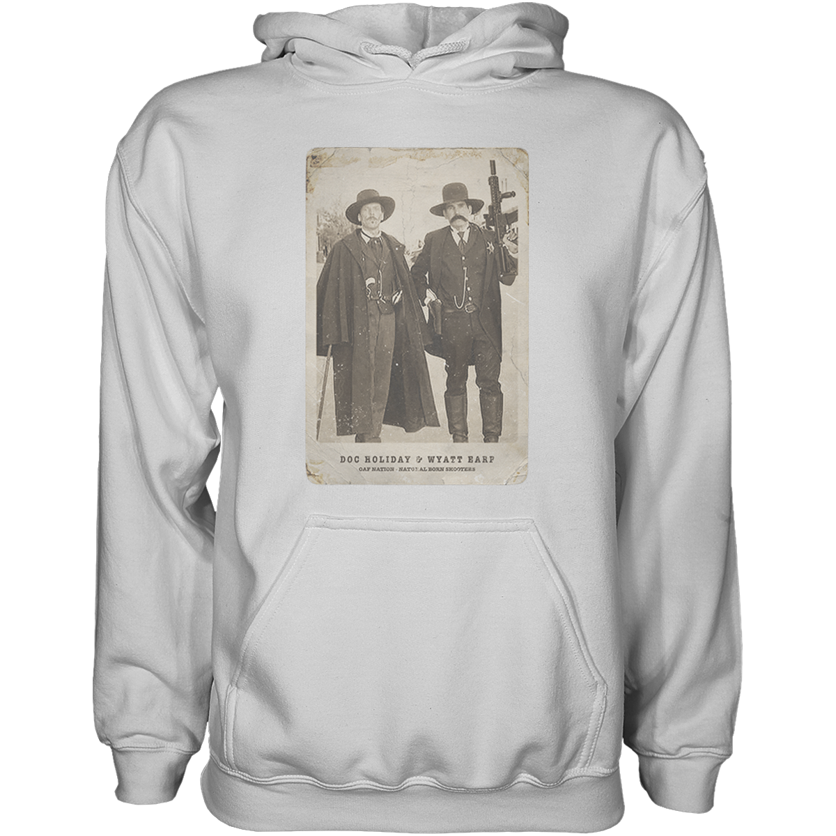 Natural Born Shooters: Tombstone Hoodie White