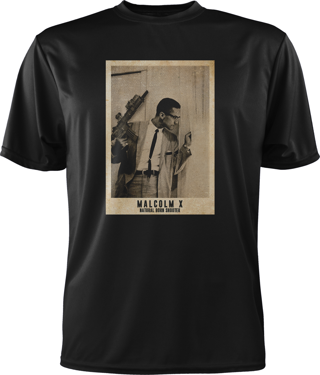 Natural Born Shooters: Malcolm X Tee